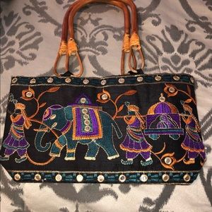 Beautiful embroidered handbag.